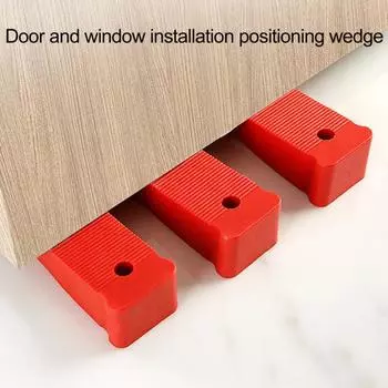 5 шт., дверные клинья, дизайн с хвостовой канавкой, быстрое позиционирование, пластиковый локатор для установки домашнего окна, клиновидная вставка, накладка для домашнего использования красный