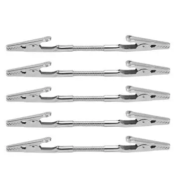 5 шт. двойной зажим для заметок, гибкий, прочный, металлический, широкопрофильный, крепкий держатель для фотографий