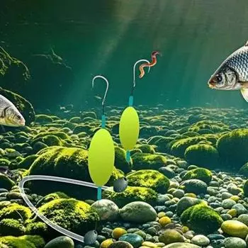 5 шт. двойные обратные крючки рыболовная оснастка плавный литье анти-запутывание устойчивый к зацепам раздельный крючок оснастка пресноводная соленая вода джиггинг рыболовные принадлежности 9