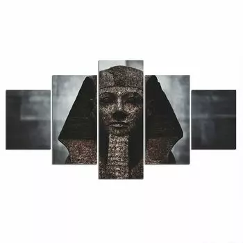 5 шт., египетский фараон, Египет, холст, картина, настенный художественный декор, домашний декор, 5 панелей, декор для комнаты, современные абстрактные картины 20x35 20x45 20x55cm