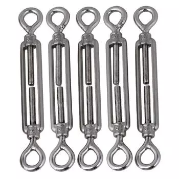 5 шт., европейский стиль, фаркопы M6, регулируемые натяжители троса из нержавеющей стали 304 5Pcs