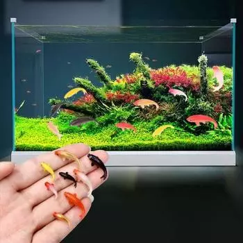5 шт. фигурка карпа, золотая рыбка, игрушка, модель, статуя, скульптура, аквариум, украшение для кукольного домика, фестиваль, подарок S Random Style