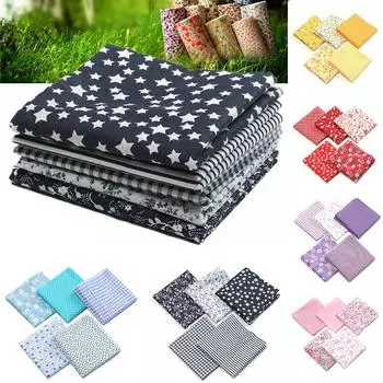 5 шт. фиолетовой 5-цветной ткани, однотонная цветочная ткань для лоскутного шитья ручной работы, простая хлопковая ткань с принтом, ткань для самостоятельного изготовления L фиолетовый