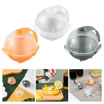 5 шт. Форма для льда с прозрачной крышкой, универсальный пластиковый удобный дизайн воронки, кухонный инструмент зелёный