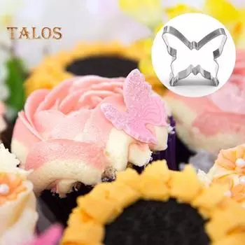 5 шт. формы для изготовления сахара, аксессуары для изготовления форм для выпечки, безопасные пасхальные бабочки, мультяшные торты, печенье, кухонные принадлежности