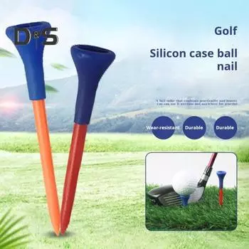 5 шт. футболок для гольфа, небьющиеся пластиковые футболки для гольфа оптом с широким мягким резиновым колпачком, уменьшающим трение, боковое вращение, аксессуары для гольфа для мужчин S