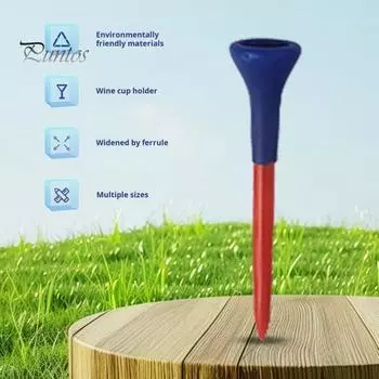 5 шт. футболок для гольфа, небьющиеся пластиковые футболки для гольфа оптом с широким мягким резиновым колпачком, уменьшающим трение, боковое вращение, аксессуары для гольфа для мужчин S