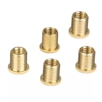 5 шт. гаек M8 для ручки переключения передач, гаек для резьбового адаптера, набор вставок для винта из алюминиевого сплава ручки переключения передач M12x1,25 CHINA