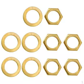 5 шт. Гайки выходного гнезда для электрогитары бас чёрный