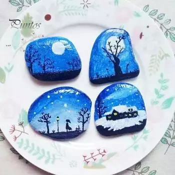 5 шт. Галька для рисования, натуральные речные камни, гладкие неполированные плоские камешки для детей и взрослых, искусство рисования своими руками, садовый декор S