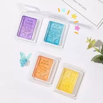 5 шт. гель ароматерапия гель твердый кошачий узор освежитель наклейки туалет твердый дезодорант крем спальня Peach