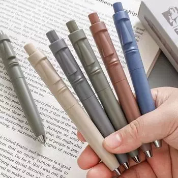 5 шт. гелевых ручек Moai Style Smooth Roller Ink Letter Pens 0,5 мм Тонкий кончик Эргономичный дизайн Удобная ручка Ручки для подписи 5pcs