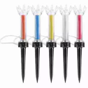 5 шт. Гибкая магнитная пластиковая подставка для гольфа, тренировочный инструмент для гольфа, аксессуар для гольфиста(79mm)