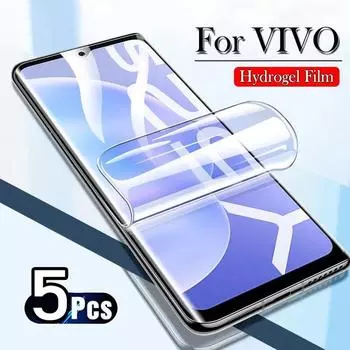 5 шт. гидрогелевая пленка для VIVO X90 X80 X70 X50 X60 Pro Plus, защитная пленка для экрана для VIVO IQOO 10 9 8 Pro S12 S15 V21, мягкая гелевая пленка For VIVO X60 чистый