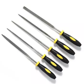 5 шт., гитарные ладовые файлы, шлифовальный ремонтный инструмент с ручкой, гитара, гавайская гитара, ручные деревообрабатывающие файлы