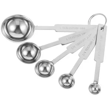 5 шт. градуированная мерная ложка кофейные ложки столовая ложка мерный концентрат сахар метрические чашки и нержавеющая сталь со шкалой