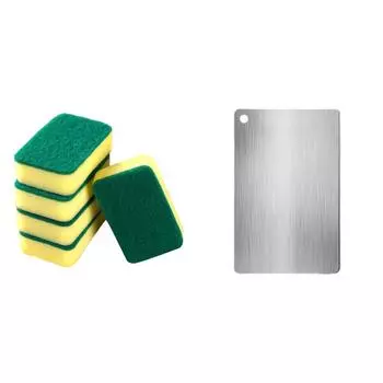 5 шт. губка для мытья посуды, миска для мытья посуды, кастрюля, очиститель, кухонные принадлежности