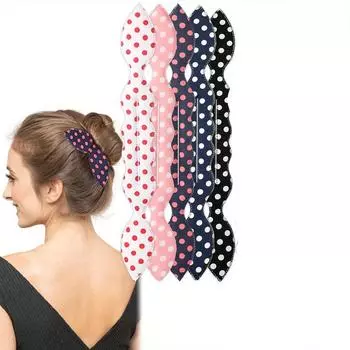 5 шт. губка с кроличьими ушками, инструмент для волос пучок-цветок, палочка для укладки волос, резинка для волос с кроличьими ушками