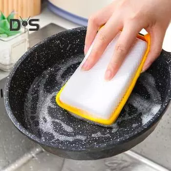 5 шт., губка, тряпки для мытья посуды, не царапающая проволока, ткань для чистки, влажная, сухая, многоразовая проволока, тряпки для мытья посуды 5pcs