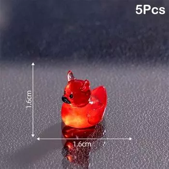 5 шт. Хэллоуин Дьявол Утка Маленькие Украшения Готический Панк Смоляные Фигурки Микро Пейзаж Сделай Сам Украшения Для Дома Аксессуары Подарки