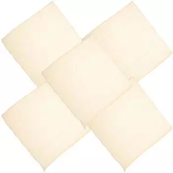 5 шт. хлопковая марля для тофу, для процеживания соусов, приготовления сыра, греческого йогурта, комбучи, тофу, многоразовая 40X40CM