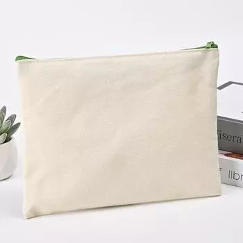 5 шт. Холщовый пенал с застежкой-молнией, однотонный, большой емкости, косметичка, сумка для хранения косметики, органайзер для косметики на открытом воздухе разноцветный