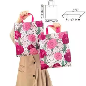 5 шт. хозяйственные сумки праздничные принадлежности прозрачные деловые принадлежности пластиковые для ежедневного использования подарочная упаковка для сумок 250x300x80mm