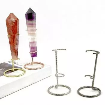 5 шт. хрустальная палочка дисплей стенд металлический хрустальный держатель столба настольный дисплей стенд A чёрный