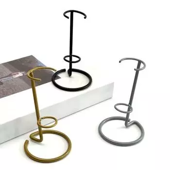 5 шт. хрустальная палочка подставка для демонстрации металлическая хрустальная колонна держатель настольная подставка для демонстрации драгоценных камней горных пород минералов A чёрный