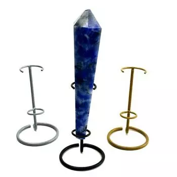 5 шт. хрустальная палочка подставка для демонстрации металлическая хрустальная колонна держатель настольная подставка для демонстрации драгоценных камней горных пород минералов A чёрный