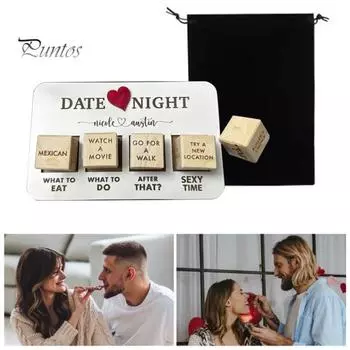 5 шт. игральных костей для свиданий, деревянные игральные кости для пар, идеи для принятия решений в отношении еды на День святого Валентина, идеи для свиданий и мероприятий для парня, девушки A