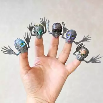 5 шт. Игрушечные куклы-монстры, голова зомби, рассказывающая историю, ручные игрушки, детские сувениры на день рождения, подарок на Хэллоуин, наполнители для мешочков с подарками 5pcs
