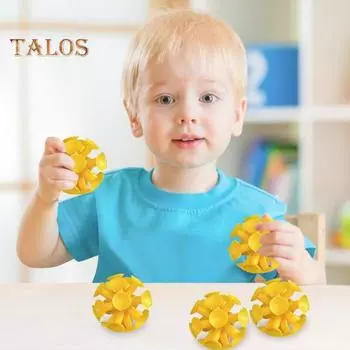 5 шт. игрушка-мяч на присоске интерактивные мячи-палки с мини-присосками детская игра-метание мяча для игр в помещении и на улице Without Light зелёный