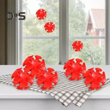 5 шт. игрушка-мяч на присоске интерактивные мячи-палки с мини-присосками детская игра-метание мяча для игр в помещении и на улице Without Light жёлтый