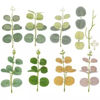 5 шт. имитация эвкалипта для свадебной вечеринки, украшения для дома, реквизит для фотографий 5pcs