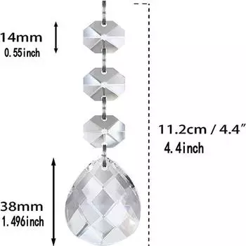 5 шт. имитация ледяного конуса акриловая снежинка подвеска прозрачная праздничная атмосфера кристалл подвесная гирлянда декор для вечеринки