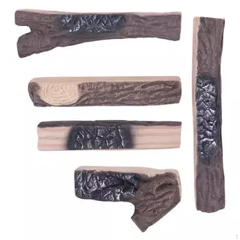 5 шт., имитация пламени, угольная полоса, искусственный камин, дрова, домашний декор, декоративная сцена, макет, сделай сам