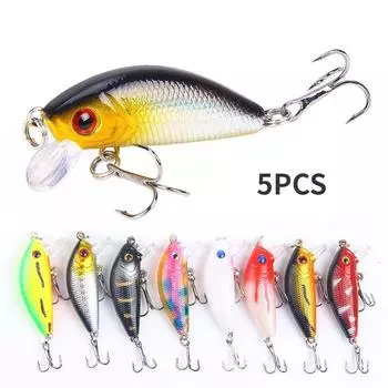 5 шт. имитация приманки 5 см/4,2 г Mino Rock имитация жесткой приманки 5PCS
