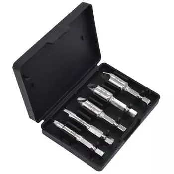 5 шт. Инструмент для извлечения болтов и шпилек, набор из быстрорежущей стали, набор сверл для извлечения сломанных болтов, винтов с сорванной головкой, гаек и болтов