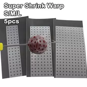 5 шт., инструмент для ловли карпа, термоусадочная пленка для бойлов, размер S/M/L, приманка для карпа, всплывающие бойлы, аксессуары для ловли карпа, аксессуары для ловли карпа