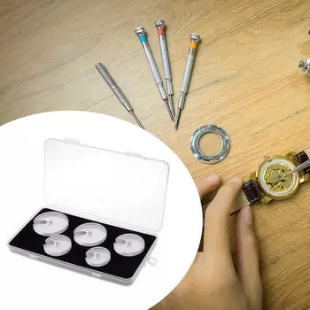 5 шт. Инструмент для прессования стекла часов, прозрачный акриловый ремонт, отверстие 5 мм