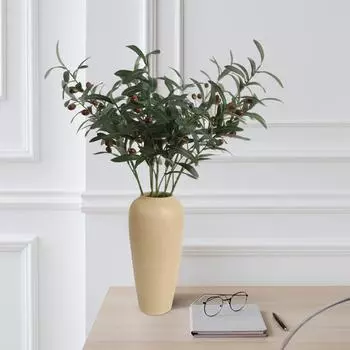 5 шт. искусственная оливковая ветвь 72 см ложная зеленая ветка с фруктами подходит для семейной свадьбы цветочная композиция украшение офисного интерьера зелёный