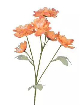 5 шт. искусственные цветы пиона, шелковый букет пионов, искусственные растения для домашнего стола, украшения свадебной вечеринки, искусственный цветок пиона оранжевый