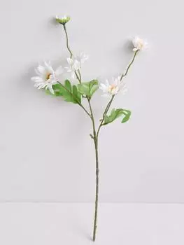 5 шт. искусственные цветы ромашки, длинная ветка, букет, сделай сам, шелковый искусственный цветок ромашки для дома, сада, украшения для свадебной вечеринки белый