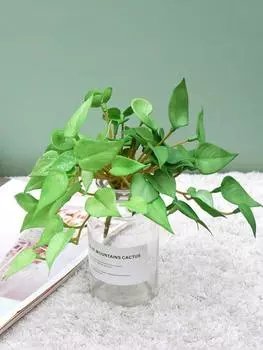 5 шт., искусственные медные монеты, трава, искусственные растения, поддельные зеленые растения для дома, вечеринки, офиса, декора стола, настольные растения, бонсай