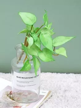 5 шт., искусственные медные монеты, трава, искусственные растения, искусственные листья, зеленое растение, настольные бонсай, растения, декор для дома и офиса