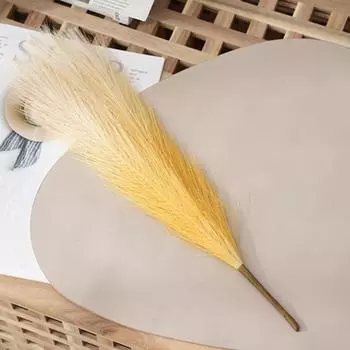 5 шт. искусственных цветов 45 см/17,71 дюйма шелковый бохо искусственный цветок пампасная трава тростник букет для свадебной вечеринки украшение дома 5 Pcs красный