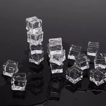 5 шт. искусственных кубиков льда акриловые поддельные свадебные барные вечеринки пивные украшения onesize