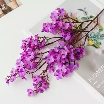 5 шт. искусственный Babysbreath 5 вилок реалистичный искусственный шелковый цветок свадебная вечеринка дом светло-розовый