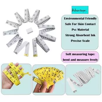 5 шт. измерительная лента гибкая линейка для измерения тела двойная швейная линейка для пошива одежды для похудения